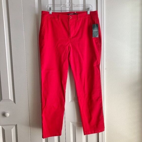 Ralph Lauren Women Pants Red NWT size 10